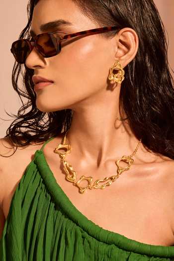 Shop_Mnsh_Gold Plated Aura Flow Necklace _Online_at_Aza_Fashions