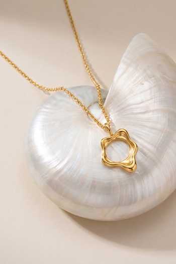 Buy_Mnsh_Gold Plated Aura Flow Pendant Necklace _Online_at_Aza_Fashions