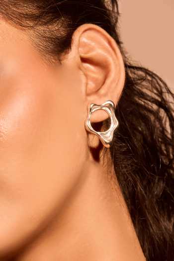 Mnsh Fluid Stud Earrings