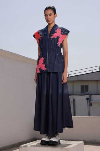 Shahin Mannan Denim Circular Skirt 