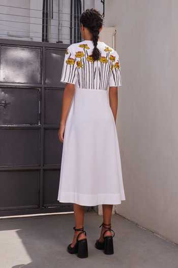 Shahin Mannan Narcissus Garden Midi Dress 