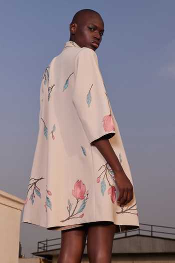 Shahin Mannan Magnolia Blossom Flared Dress 
