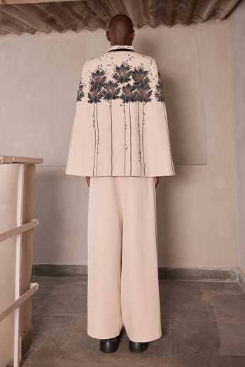 Shahin Mannan Floral Patch Cape 