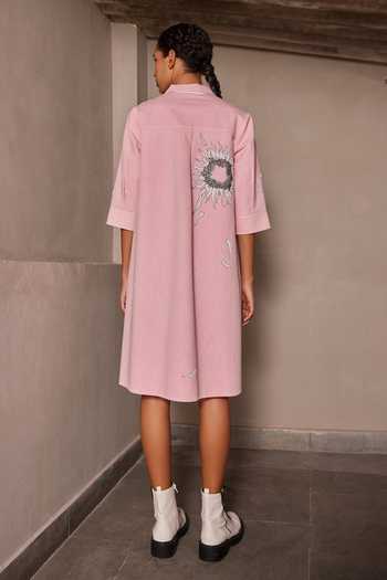 Shahin Mannan Multi Petals Front Open Dress 