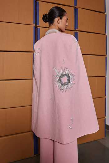 Shahin Mannan Multi Petals Long Cape 