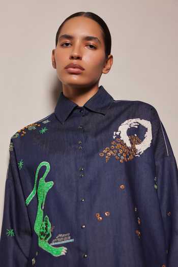 Shahin Mannan Funky Panther Baggy Shirt 