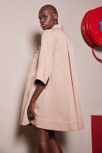 Shahin Mannan Big Fish Button Down Tunic Dress 