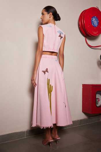 Shahin Mannan Embroidered Skirt 