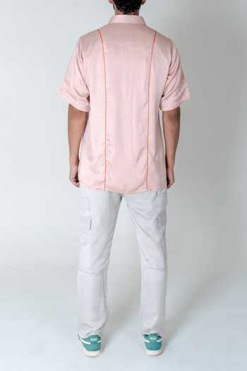 Neora By Nehal Chopra Contrast Piping Detail Shirt For Kids