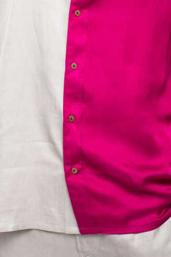 Neora By Nehal Chopra Colour Block Casual Shirt For Kids