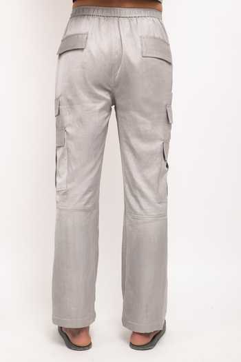 Neora By Nehal Chopra Solid Cargo Pant For Kids