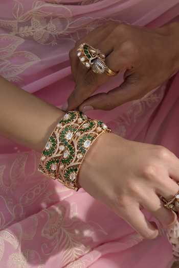 Preeti Mohan Yamini Polki Bangles - Set of 2 
