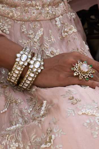 Preeti Mohan Girisha Kundan Bangles - Set of 2 