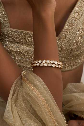Preeti Mohan Kinjal Moissanite Bangles - Set of 2 