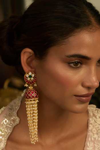 Preeti Mohan Tejshri Kundan Jhumkas 