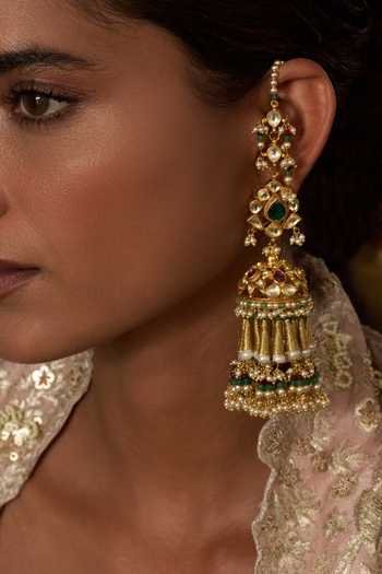 Preeti Mohan Shifa Kundan Jhumkas 