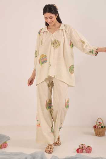 Shivani Bhargava Gulposh Raglan Sleeve Shirt 
