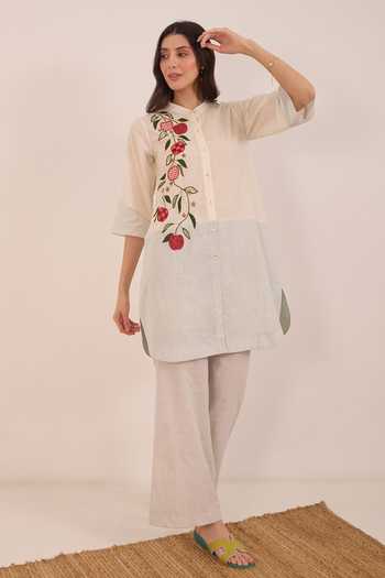 Shivani Bhargava Poma Shepherd Check Apple Tunic & Pant Set 