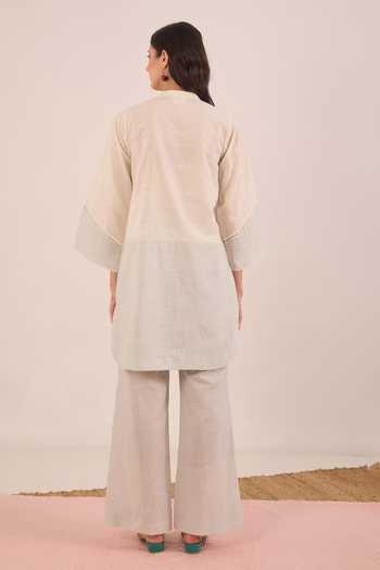 Shivani Bhargava Poma Shepherd Check Apple Hem Tunic 