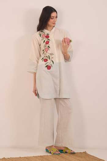 Shivani Bhargava Poma Shepherd Check Apple Hem Tunic 