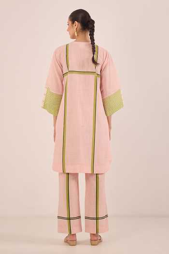 Shivani Bhargava Gul Shepherd Checked & Striped Kurta 