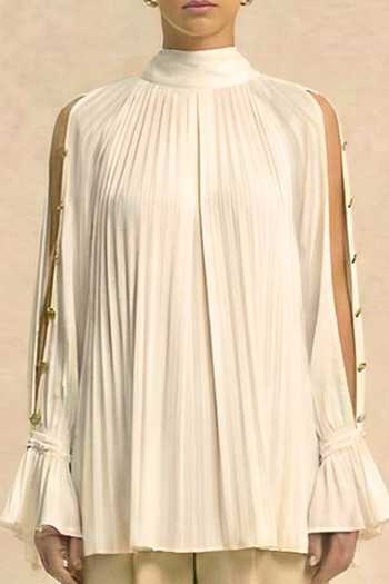 Neora By Nehal Chopra_Ivory White Halter Neck Top For Kids_Online_at_Aza_Fashions
