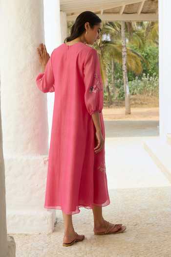 Vaayu Rose Pintuck Dress
