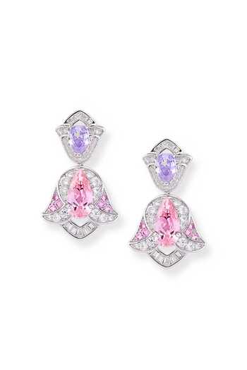 Prata Petal Blush Drop Earrings 
