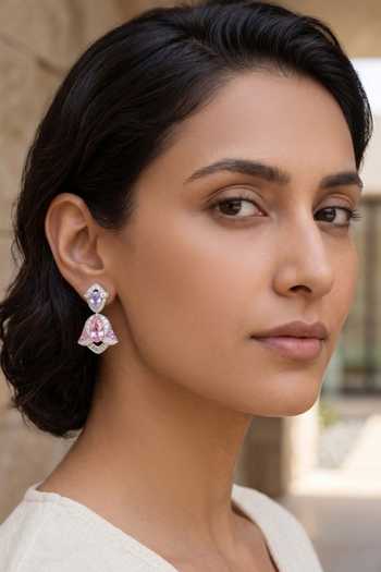 Prata Petal Blush Drop Earrings 