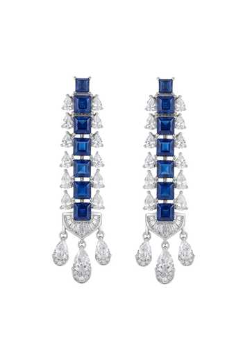 Prata Axiom Drop Earrings 