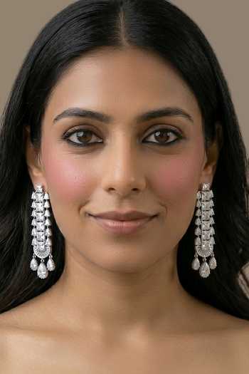 Prata Axiom Drop Earrings 