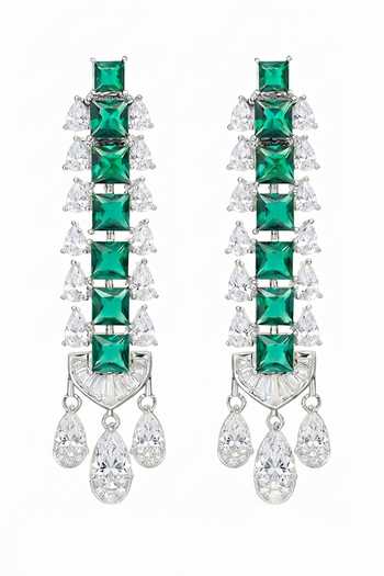Prata Axiom Drop Earrings 