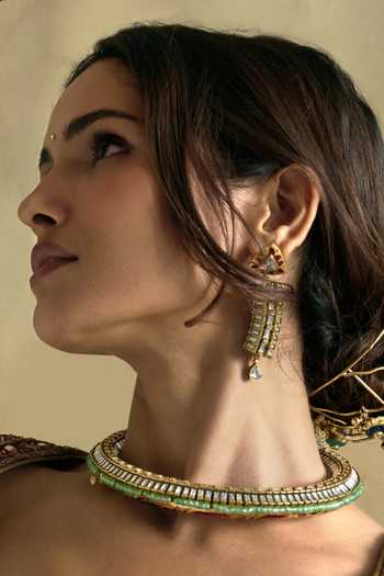 Preeti Mohan Tanvi Kundan Choker Necklace Set 