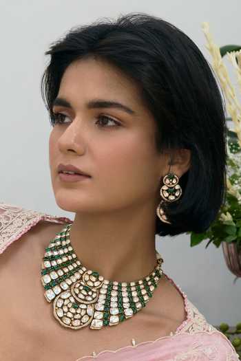 Preeti Mohan Saumya Polki Necklace Set 