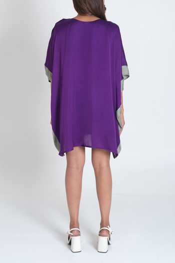 Neora By Nehal Chopra Plain Colour Block Kaftan For Kids