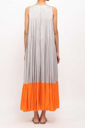 Neora By Nehal Chopra Tiered Gathered Dress For Kids
