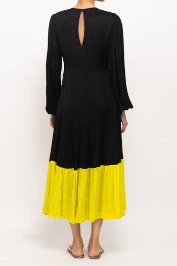 Neora By Nehal Chopra Contrast Panel Dress For Kids