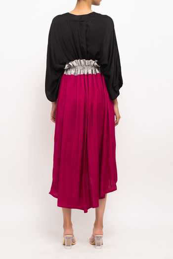 Neora By Nehal Chopra Asymmetrical High-Low Cape For Kids