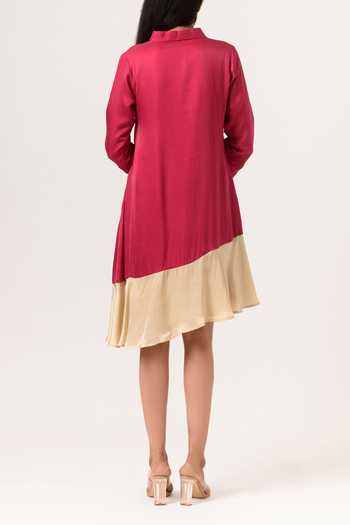 Neora By Nehal Chopra Asymmetric Hem Dress For Kids