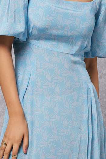 Senren By Eshana Raut Swirl Print Short Dress For Kids