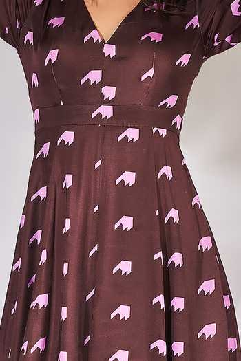 Senren By Eshana Raut V Neck Dress For Kids