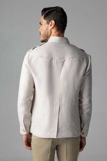Amit Arora Textured Linen Shacket
