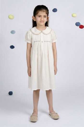 OurDve Pintuck Bodice Dress 