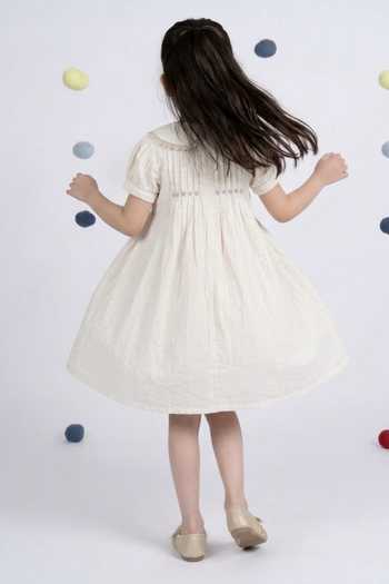 OurDve Pintuck Bodice Dress 