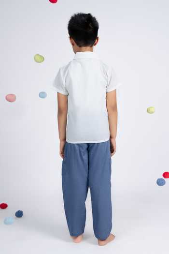 OurDve Color Block Shirt & Pant Set 
