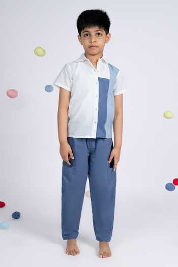 OurDve Color Block Shirt