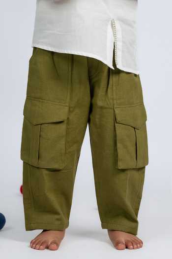 Buy_OurDve_White Cotton Kantha Shirt And Pant Set 