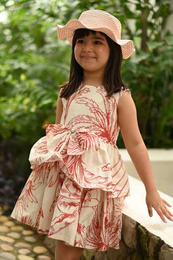 JANYAS CLOSET Tropical Breeze Cotton Dress 