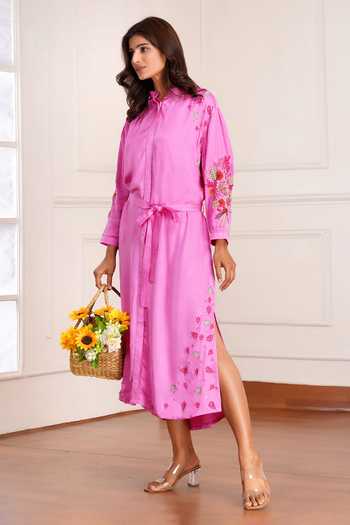 Sheeshakari Embroidered Midi Dress 