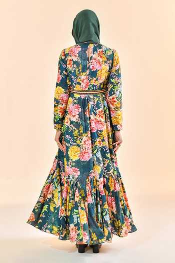 Bhanuni By Jyoti Mulberry Print Dress 